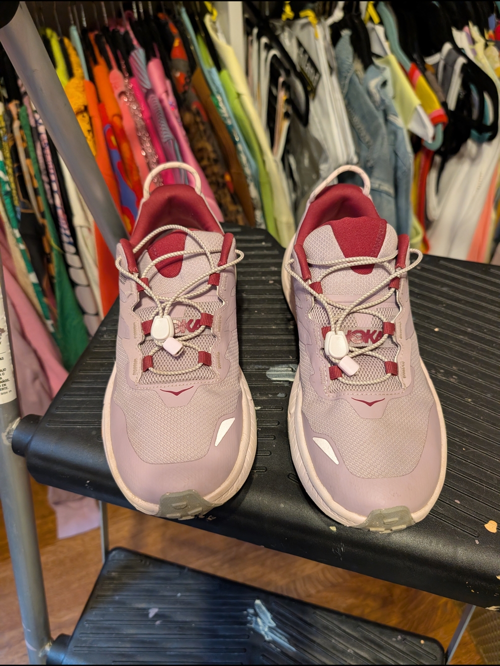 HOKA Transport Purple Pink Gortex Waterproof Trail Shoe - Picture 2 of 9